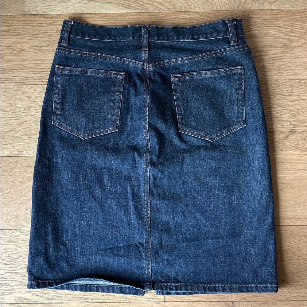GAP Front Slit Denim Midi Skirt size 6 - Picture 2 of 3